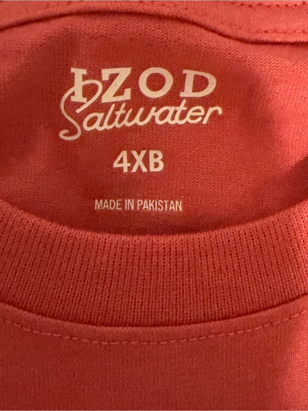 Izod Men’s Coral Short Sleeve Graphic Pocket Tee - Picture 2 of 4